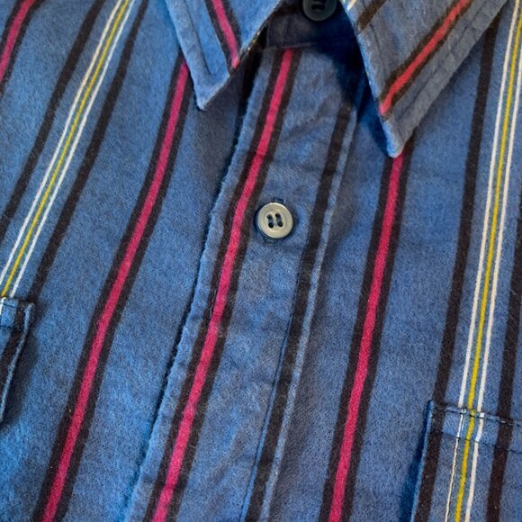 Vintage Sears Wearmaster Stripped Long Sleeve Causal Shirt Heritage Normcore - Picture 13 of 16